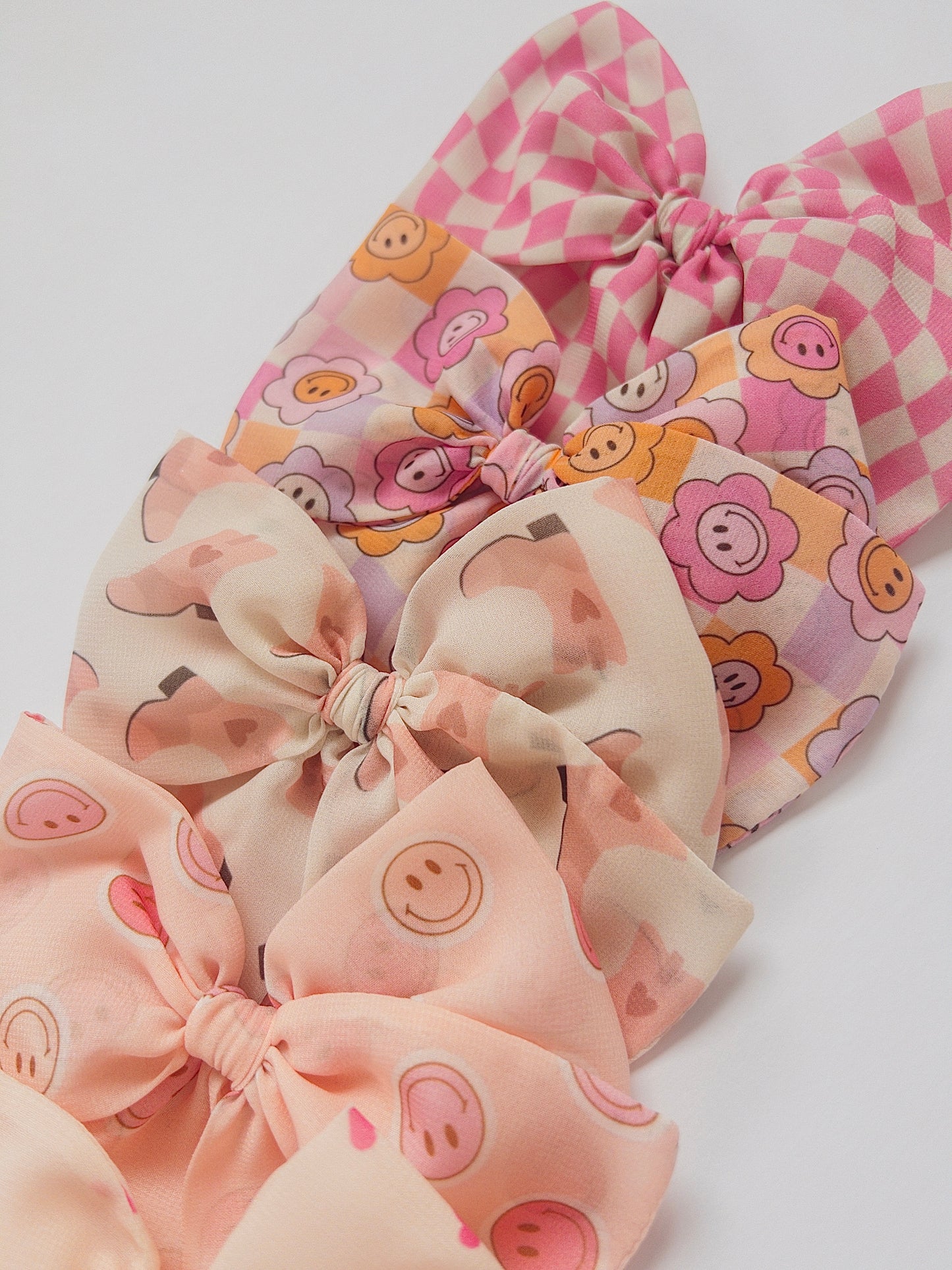 Printed Chiffon Bows