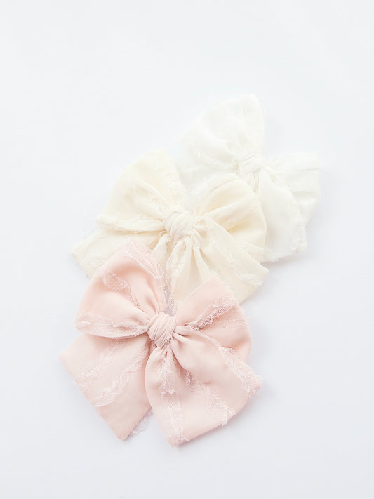 Set of 3 Chiffon and Tulle Bows