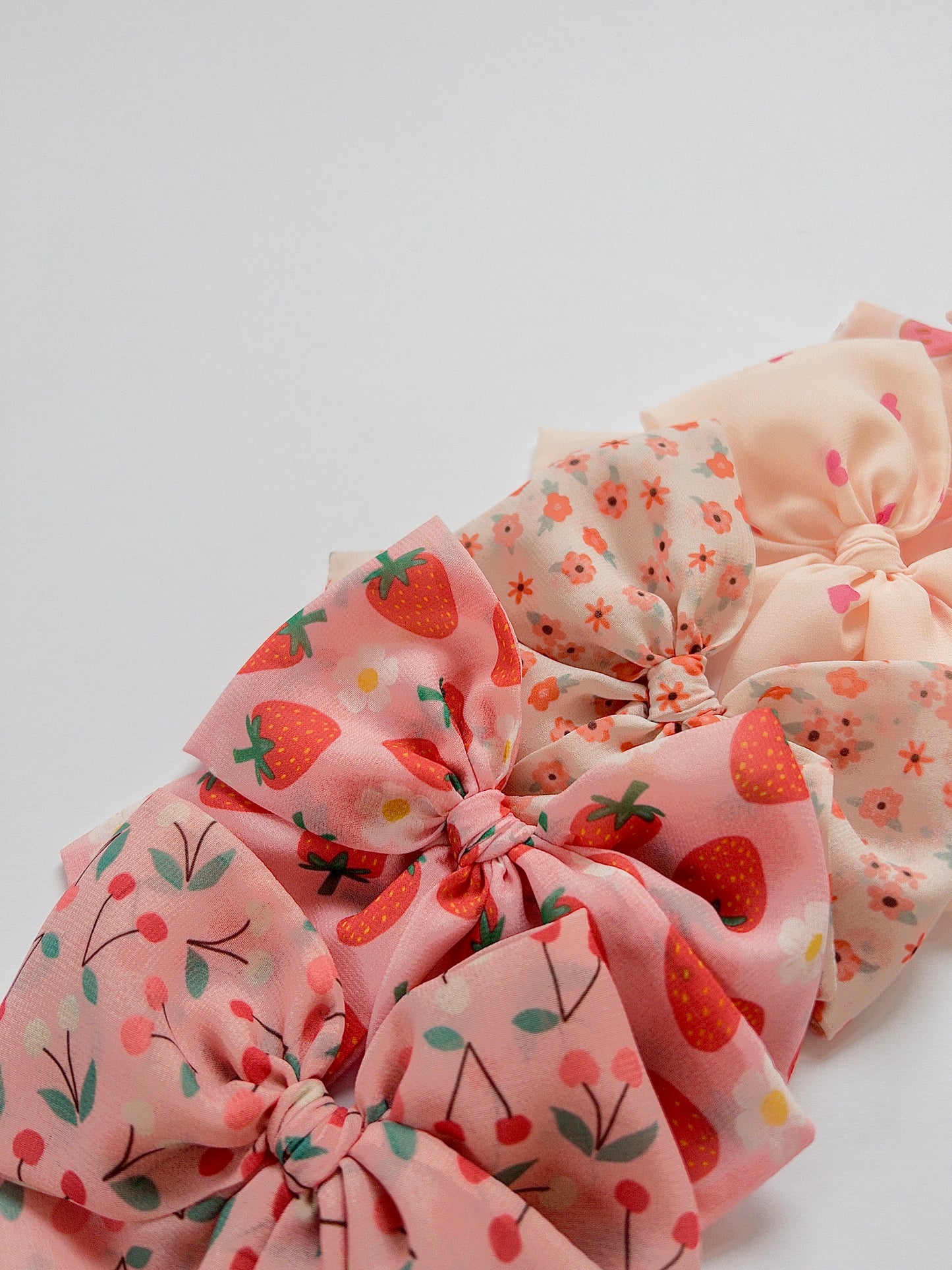 Printed Chiffon Bows