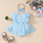 Summer Baby Girl Sweet Sleeveless Mesh Lace Flower Dress