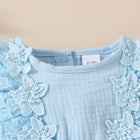 Summer Baby Girl Sweet Sleeveless Mesh Lace Flower Dress