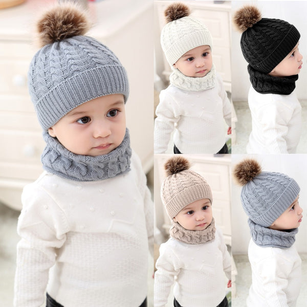 Baby Winter Cap + Scarf set