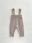 Baby Autumn And Winter Twist Knitted Sweater Jumpsuit