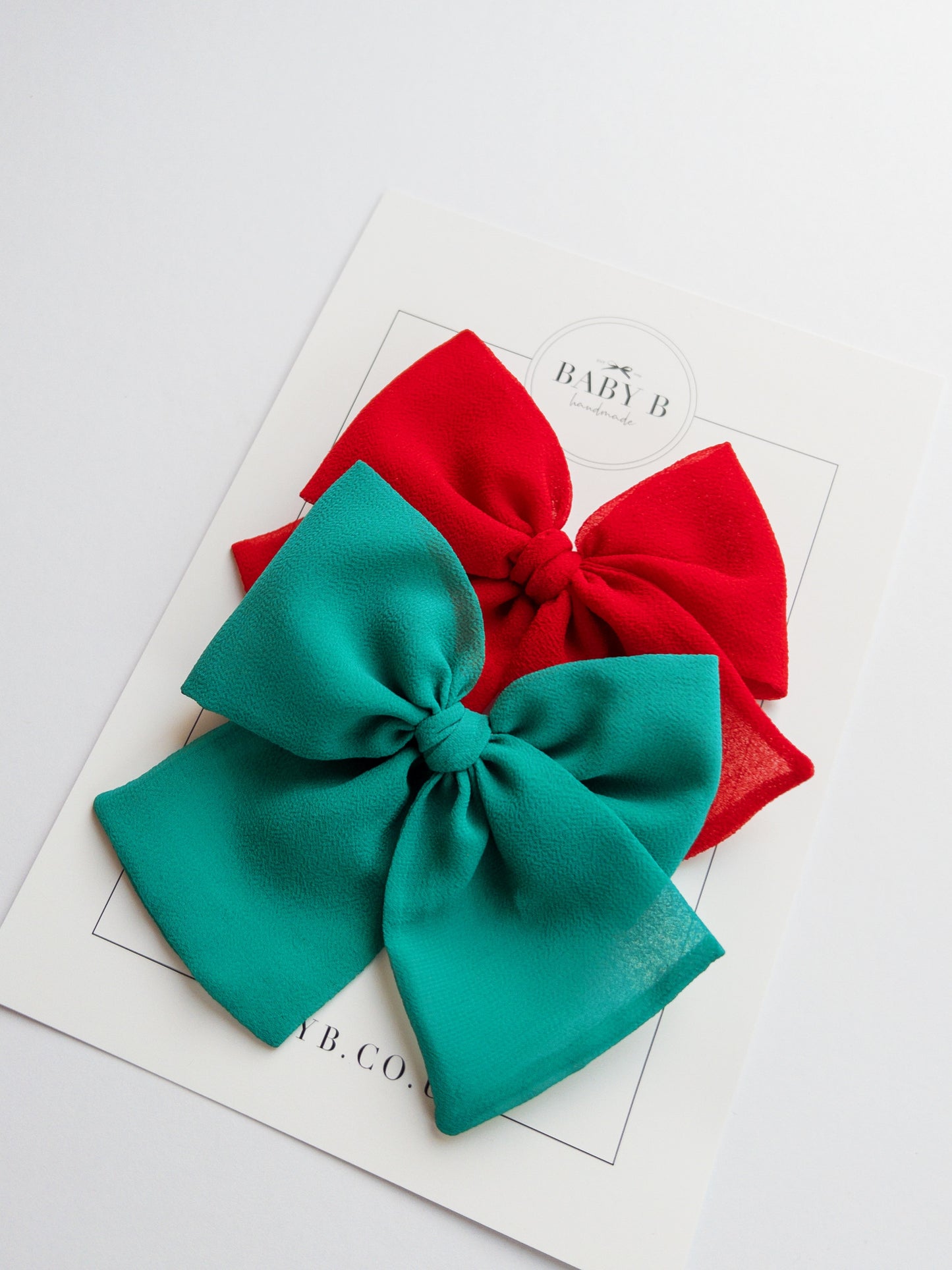 Christmas Large Chiffon Bows