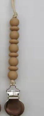 Whosale Chewable Wooden Silicone Dummy Pacifier With Clip Silicone Baby Pacifier chain