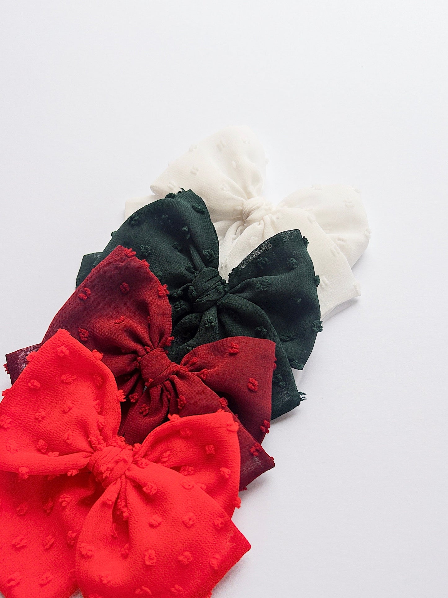 Christmas Large Chiffon Bows