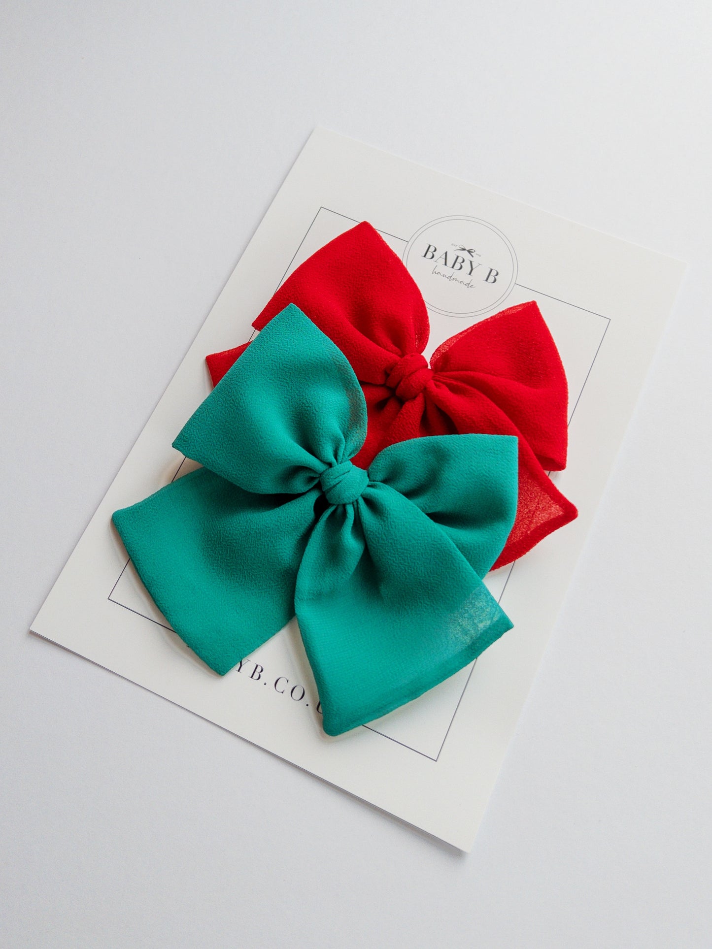 Christmas Large Chiffon Bows