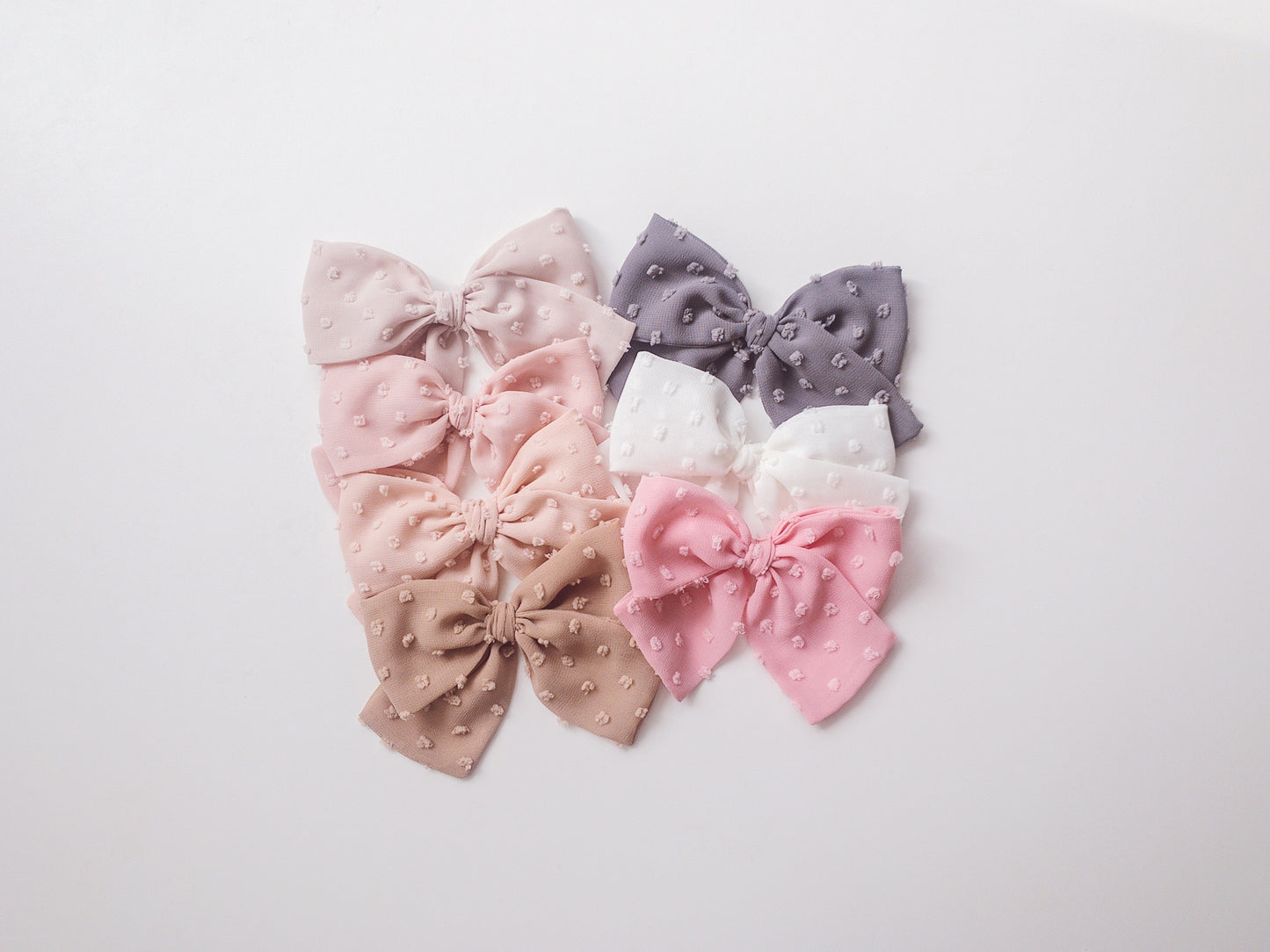 Swiss Dot Chiffon Bow