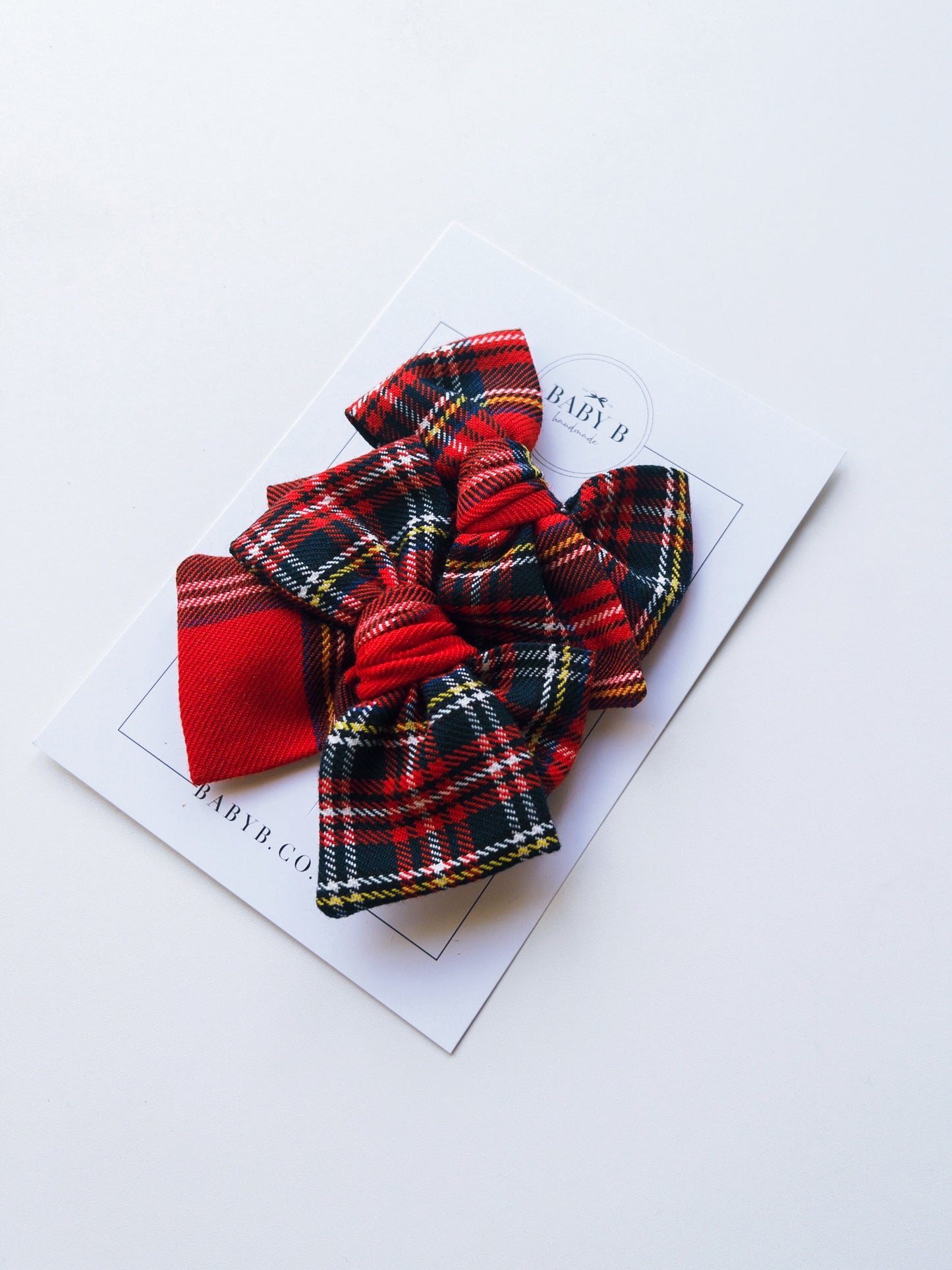 Red Tartan Bow