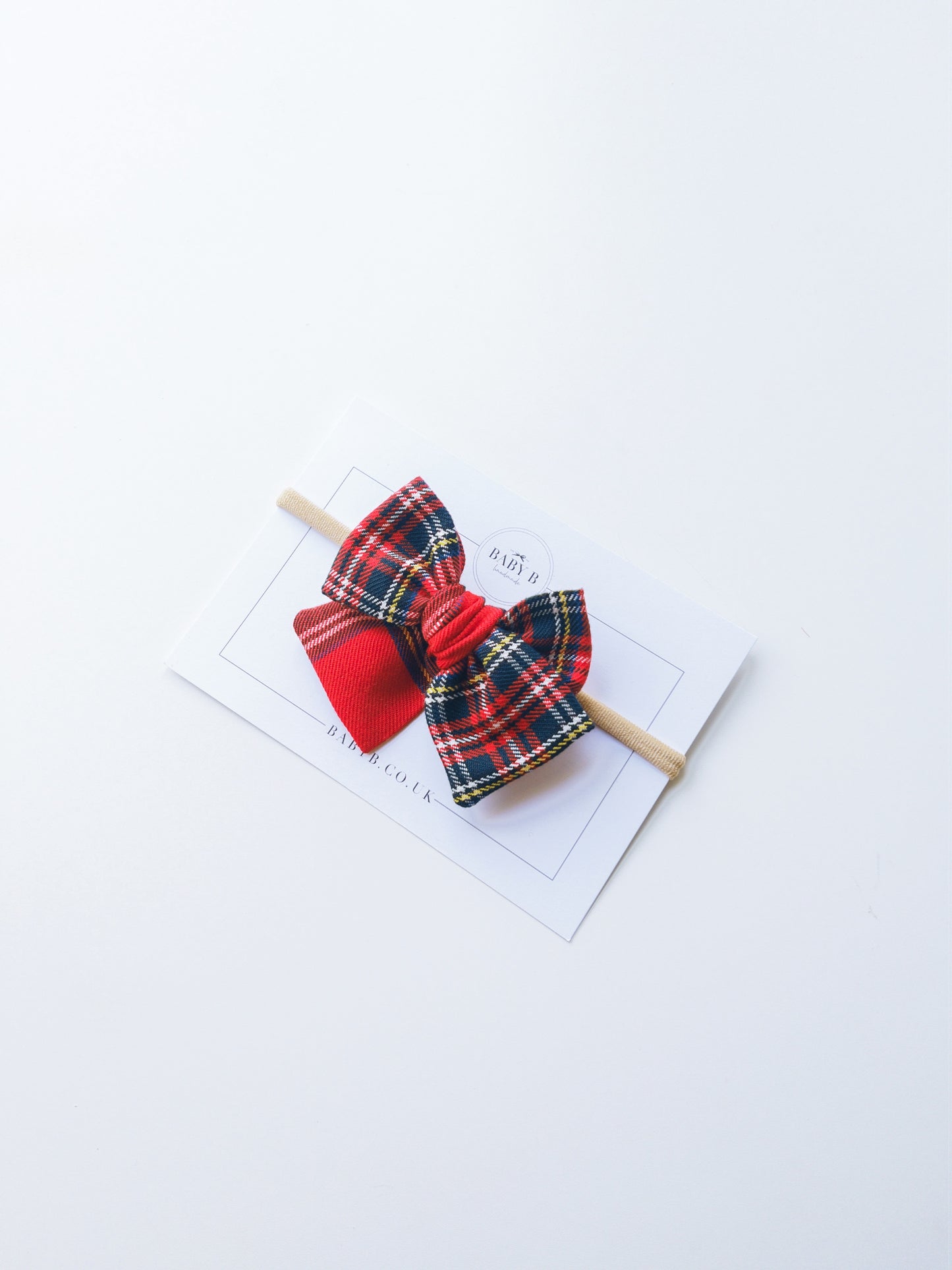 Red Tartan Bow