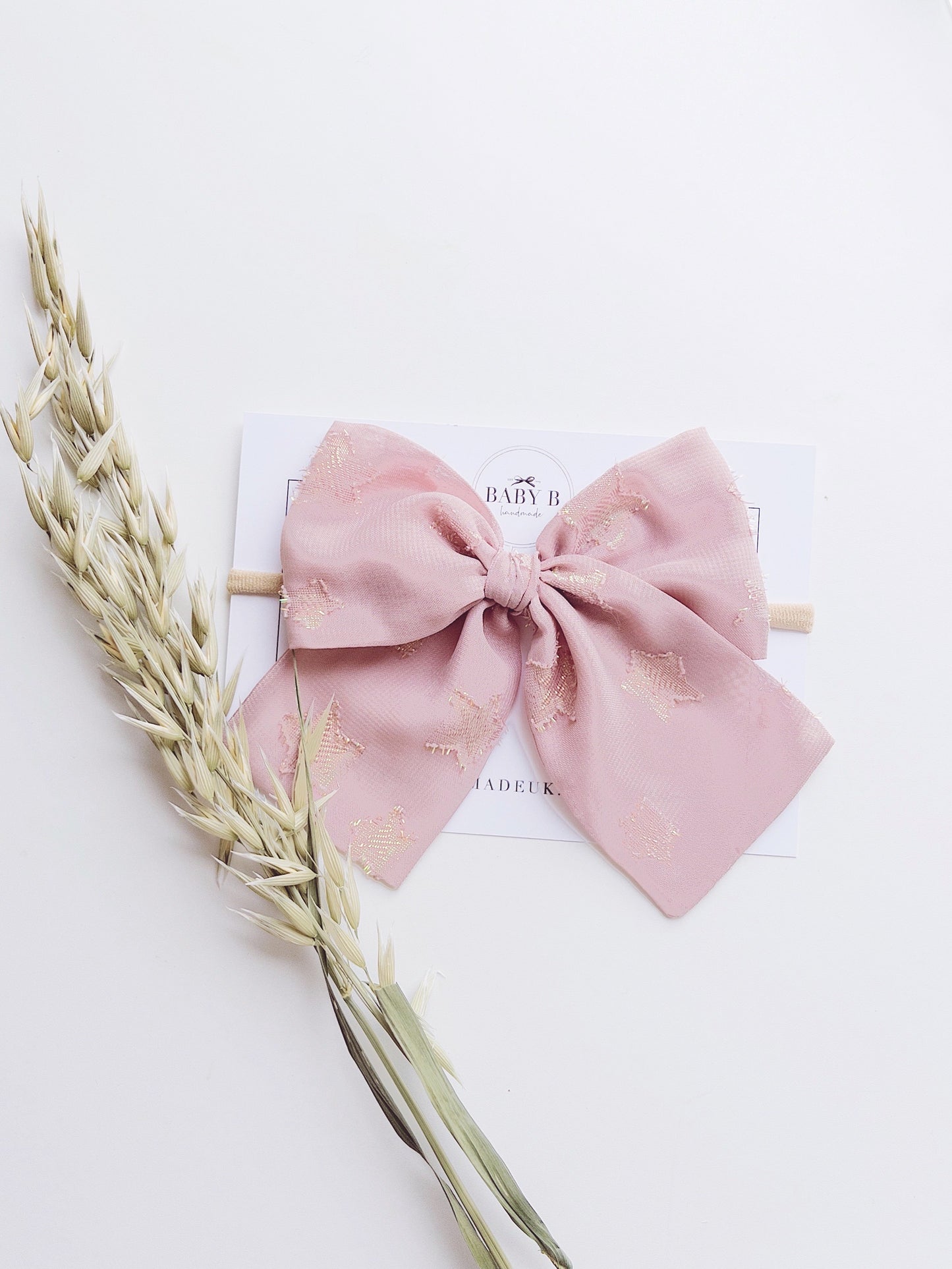 Gold Star Chiffon Bow