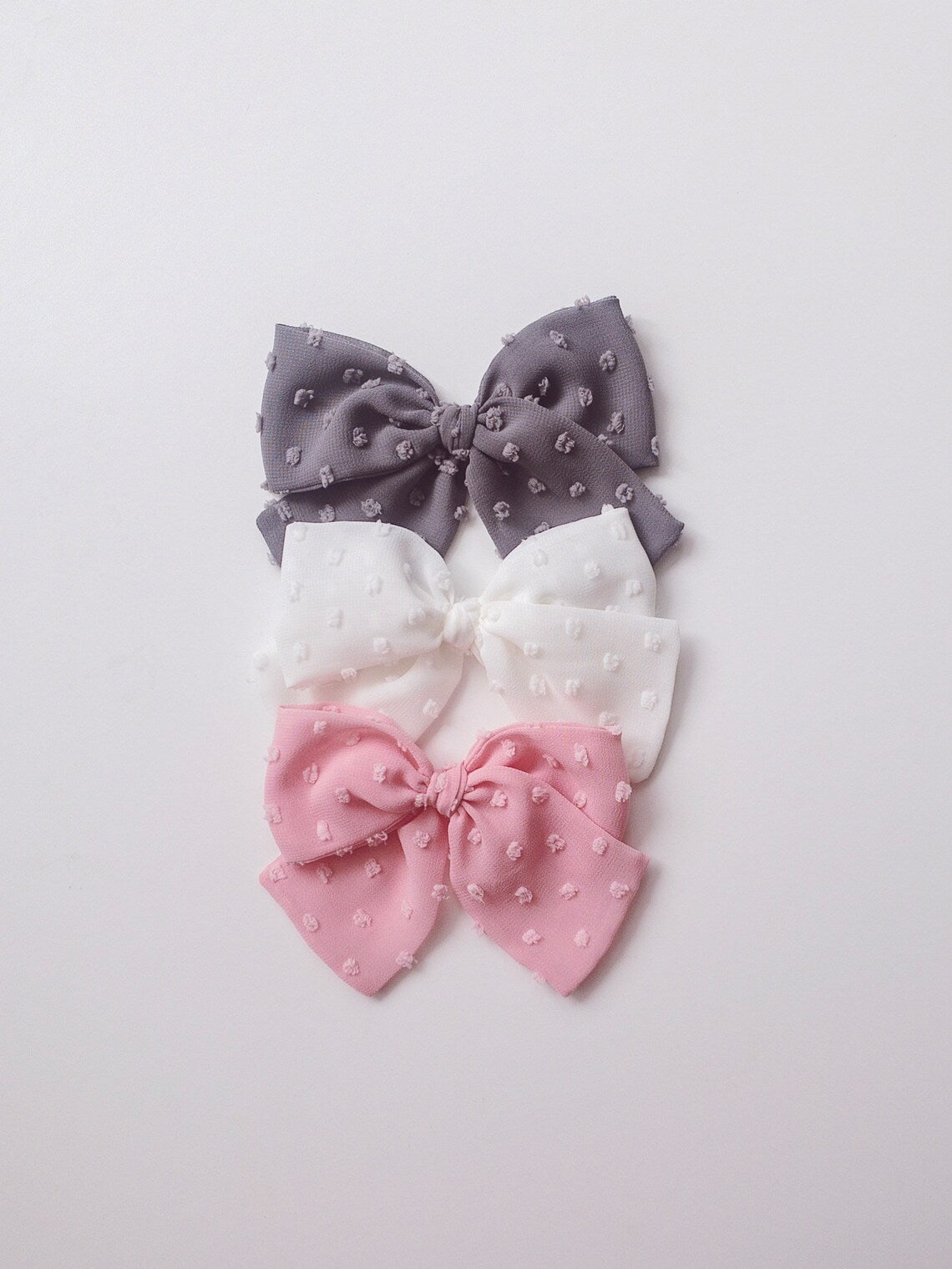 Set of 3 Swiss Dot Bows