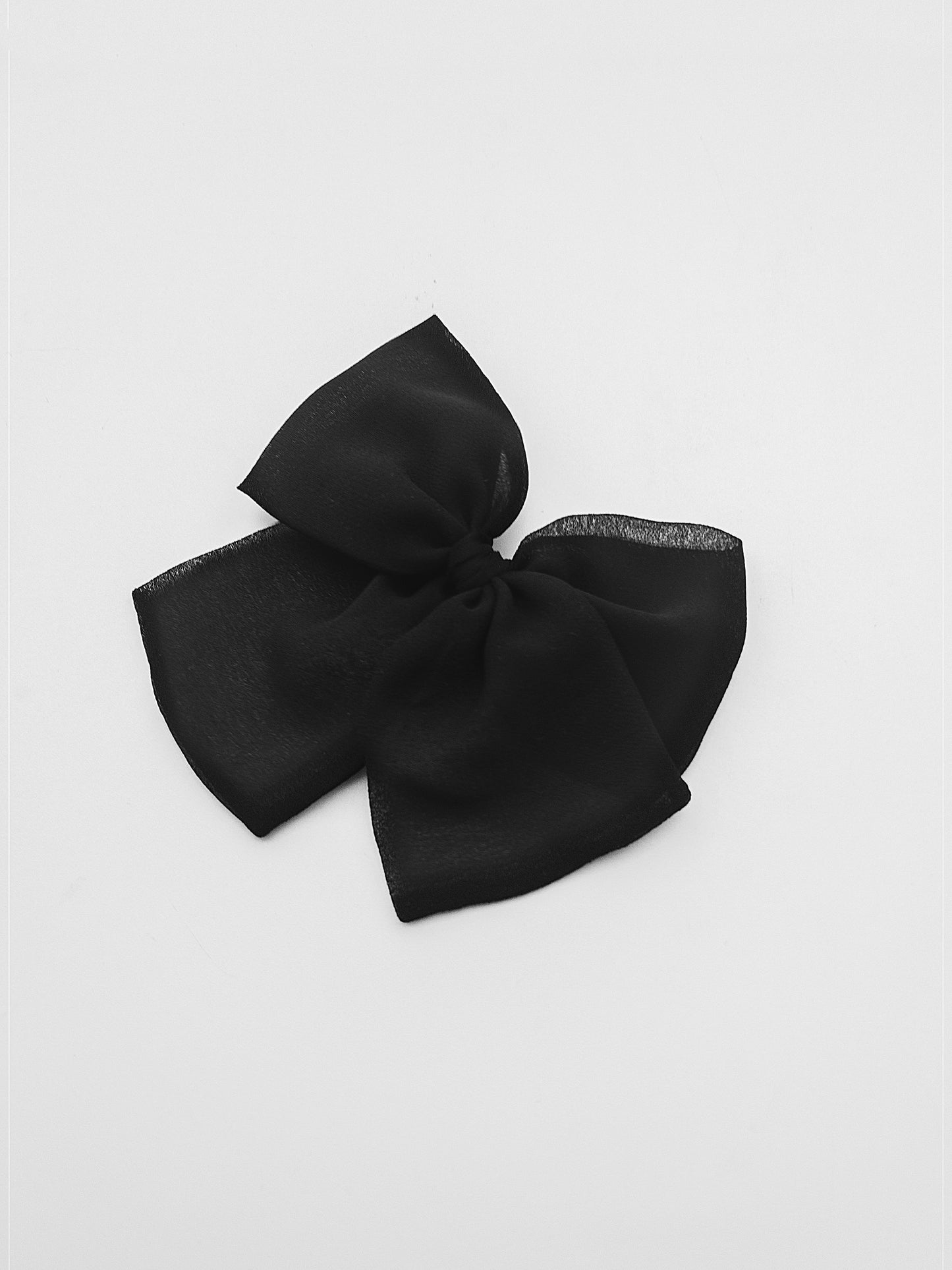 Black Chiffon Bow