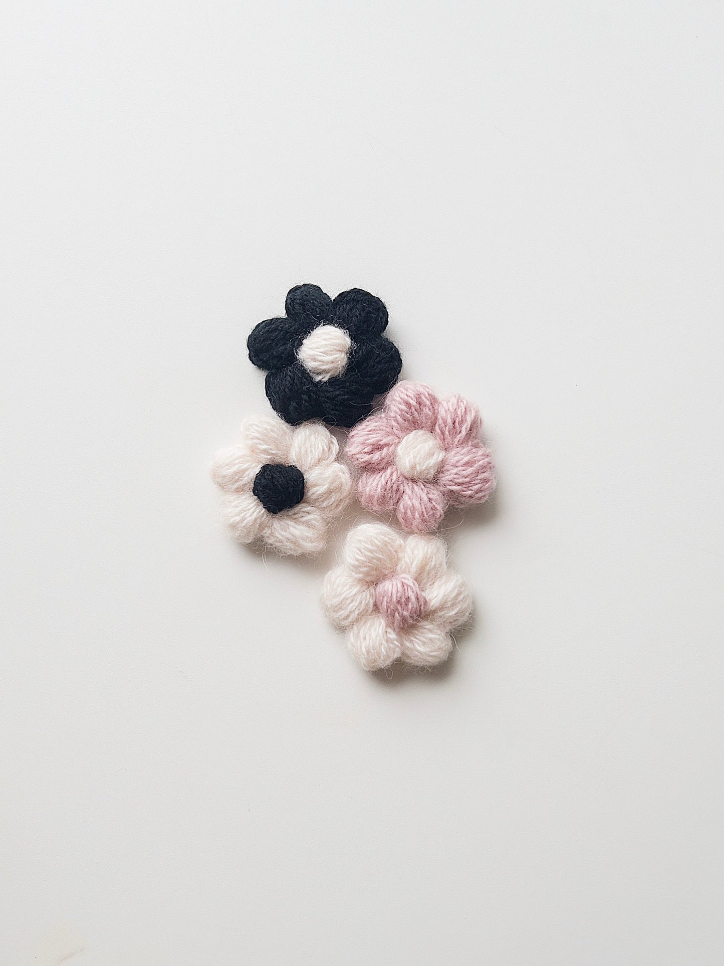 Crochet Flower Clips